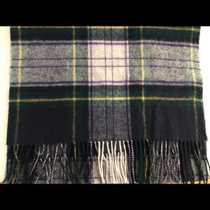 JCrew green tartan wool scarf. Thick and large for multi use.